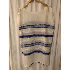 Lemlem Addis Multi-Stripe Gauze Cover-up